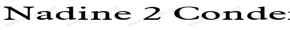 Nadine 2 Condensed Normal字体转换